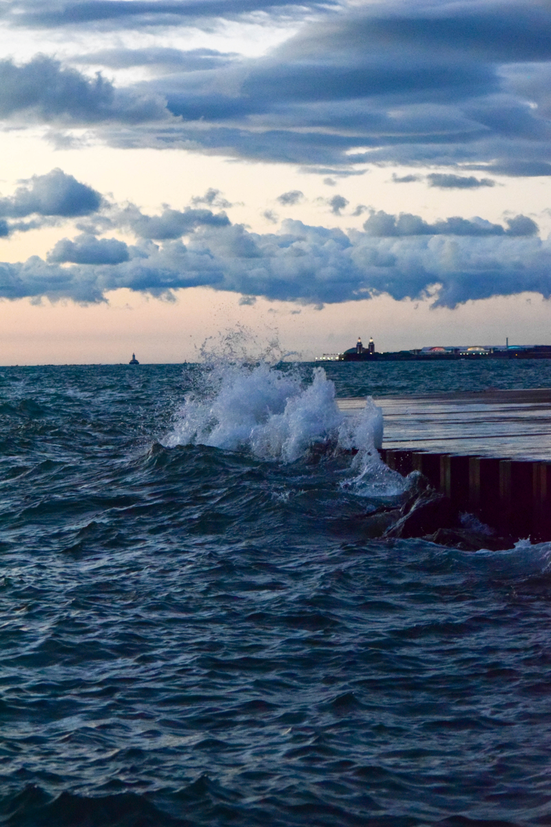 Waves Enjoying the Sunrise